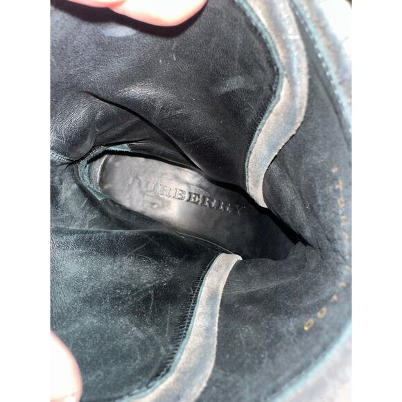 Women’s Burberry Nova Check Worcester Buckle Detail Suede Ankle Boots Size 10 main image 9